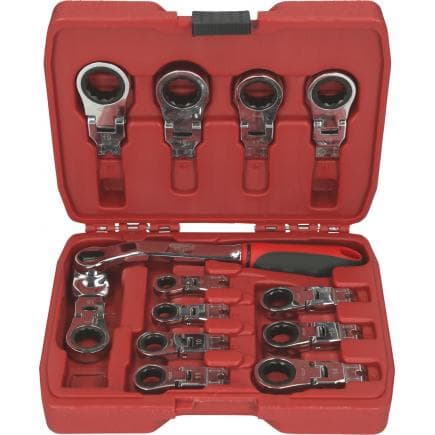 KS TOOLS 503.4820 - Jeu de clés polygonales à cliquet (13 pcs)