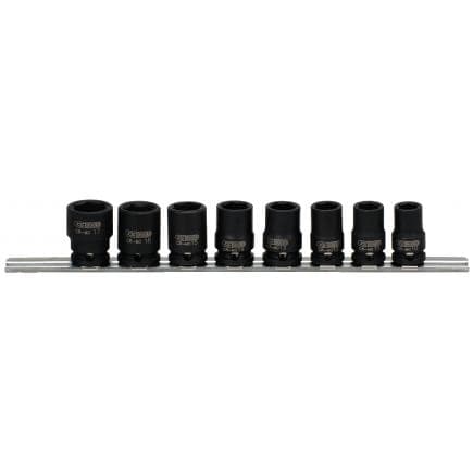 KS TOOLS 515.0608 - 3/8" Jeu de douilles à chocs 6 pans, courtes (8 pcs)