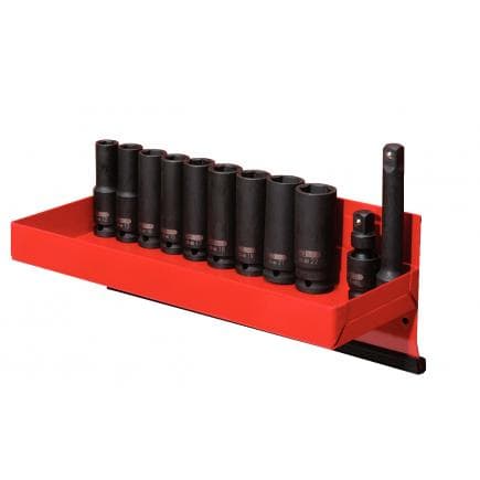 KS TOOLS 515.0612 - 1/2" Jeu de douilles à chocs 6 pans, longues (13 pcs)