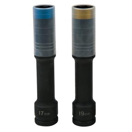 KS TOOLS 515.0621 - Jeu de douilles à chocs SlimPOWER, extra longues, 1/2", 17+19mm (2 pcs)