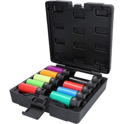 KS TOOLS 515.0890 - Jeu de douilles à chocs 1/2" spéciales pour jantes aluminium (10 pcs)