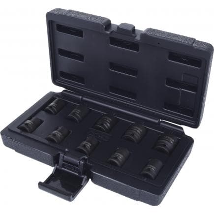 KS TOOLS 515.0950 - 3/8" Jeu de douilles à chocs 12 pans, courtes (10 pcs)