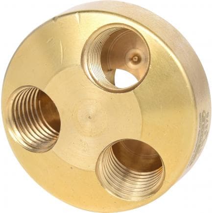 KS TOOLS 515.3375 - 1/4" Répartiteur pneumatique à 3 sorties, laiton, 41mm