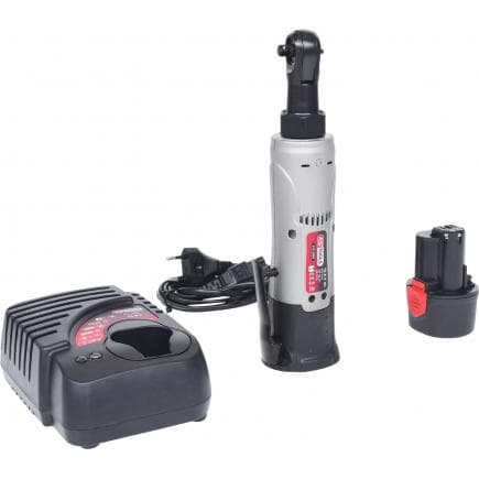 KS TOOLS 515.3500 - 1/4'' Clé à rochet sur batterie, 34Nm, 220 Tr/min 10,8V, avec 1 batterie et chargeur