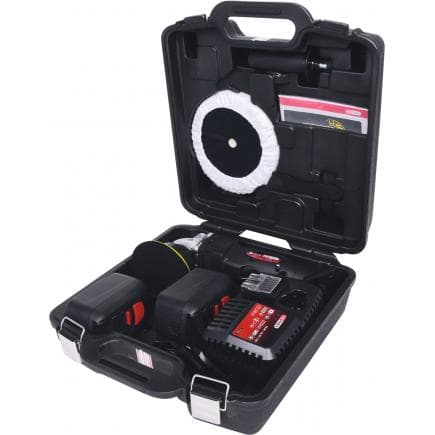 KS TOOLS 515.3756 - Polisseuse sur batterie, 2.300 Tr/min 18V, avec 2 batteries et chargeur