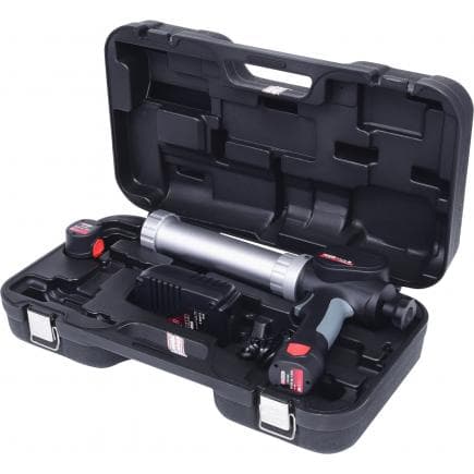 KS TOOLS 515.3571 - Pistolet à cartouche sur batterie 310 ml avec 2 batteries et chargeur