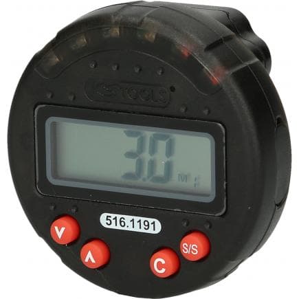 KS TOOLS 516.1191 - Rapporteur d’angle numérique avec aimant, ø 55,0 mm