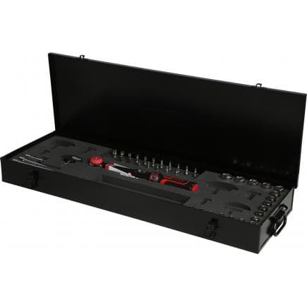 KS TOOLS 516.1425 - 3/8" Coffret de clés dynamométriques ERGOTORQUE® precision 10-50 Nm à carré d'entraînement bouton (41 pcs)