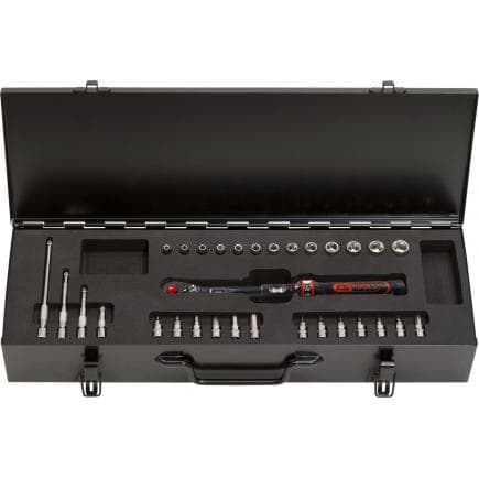 KS TOOLS 516.1515 - 1/4" Coffret de clés dynamométriques ERGOTORQUE® precision 5-25 Nm (31 pcs)
