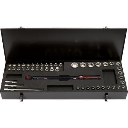 KS TOOLS 516.1545 - 1/2" Coffret de clés dynamométriques ERGOTORQUE® precision, 40-200 Nm (48 pcs)