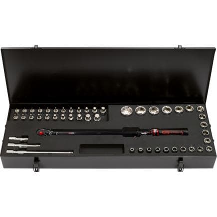 KS TOOLS 516.1575 - 1/2" Coffret de clés dynamométriques ERGOTORQUE® precision, 60-320 Nm (48 pcs)