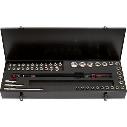 KS TOOLS 516.1585 - 1/2" Coffret de clés dynamométriques ERGOTORQUE® precision, 80-420 Nm (48 pcs)
