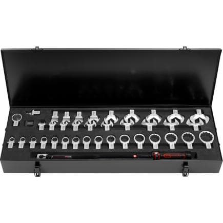 KS TOOLS 516.1685 - 14x18 mm Coffret de clés dynamométriques ERGOTORQUE® precision 80-420 Nm (39 pcs)