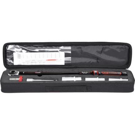 KS TOOLS 516.1905 - Clé dynamométrique ERGOTORQUEprecision avec trousse, 40-200Nm (5 pcs)