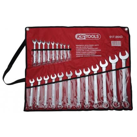 KS TOOLS 517.0043 - Jeu de clés mixtes inclinées (21 pcs) 6-32mm