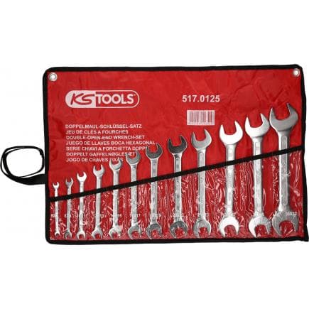 KS TOOLS 517.0125 - Jeu de clés à fourche, 6x7-30x32mm (12 pcs)