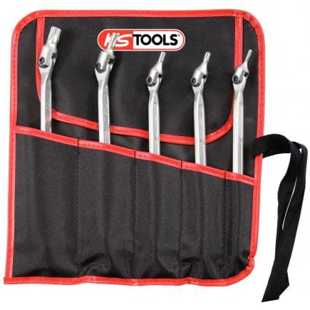 KS TOOLS 517.0320 - Clés à embouts articulés Torx Satz T15xT20-T55xT60 (5 pcs)