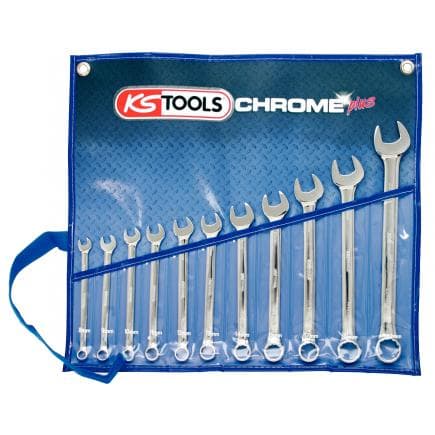 KS TOOLS 518.0641 - Jeu de clés mixtes inclinées CHROME plus (11 pcs)