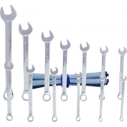 KS TOOLS 518.0643 - Jeu de clés mixtes inclinées CHROME plus (13 pcs)