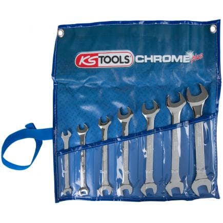 KS TOOLS 518.0747 - Jeu de clés à fourche CHROME plus 8-22mm (7 pcs)