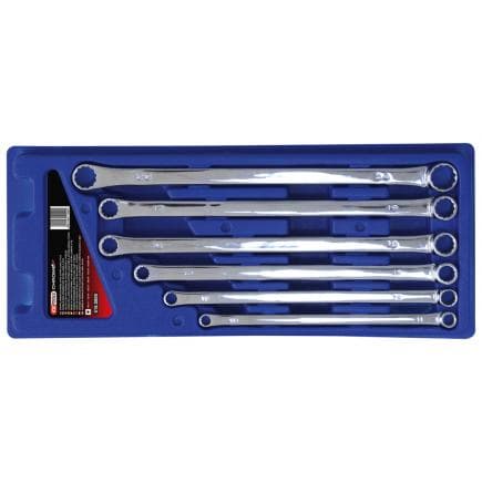 KS TOOLS 518.0800 - Jeu de clés polygonales CHROME plus, extra longues 10x11-22x24mm (6 pcs)