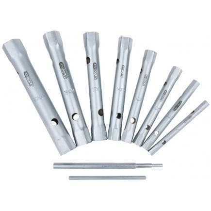KS TOOLS 518.0900 - Jeu de clés à tube, 6x7-20x22mm (10 pcs)