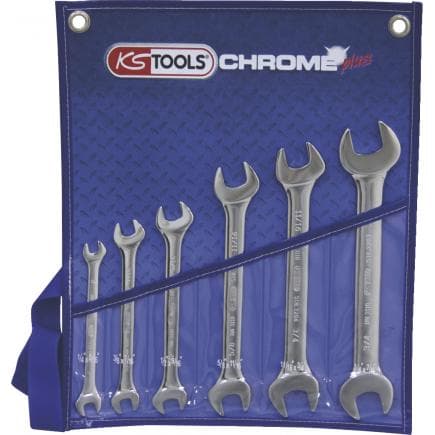 KS TOOLS 518.3220 - Jeu de clés à fourche CHROME plus 1/4"-7/8" (6 pcs)