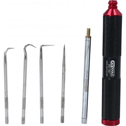KS TOOLS 550.1080 - Jeu de crochets et d'embouts magnétiques (6 pcs)