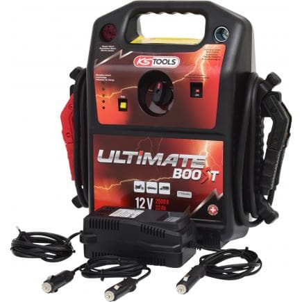 KS TOOLS 550.1810 - Booster de batterie 12 V, outil mobile d'aide au démarrage 850 A