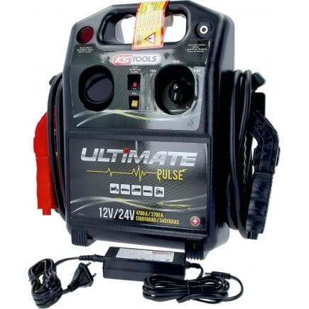 KS TOOLS 550.1850 - Booster pour condensateur 12V / 24 V - outil d'aide au démarrage 4700 A / 3700 A