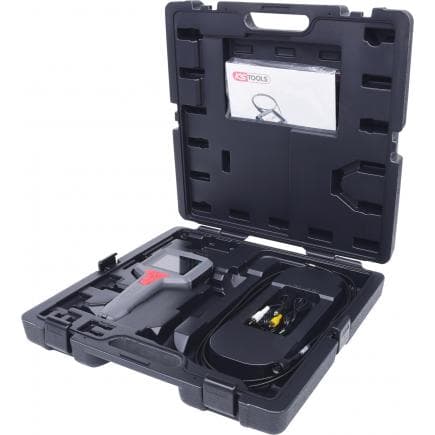 KS TOOLS 550.7503 - Coffret ULTIMATE vision MASTER avec sonde de caméra frontale 0°, gaine ressort semi rigide 3m,ø5,5mm (6 pcs)