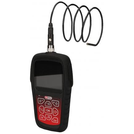 KS TOOLS 550.7530 - Kit vidéoscope HD avec sonde de caméra HD avant ø 4,5 mm 0° et 90°, commutable (7 pcs)