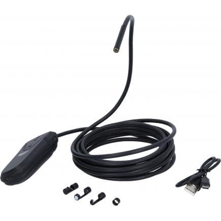KS TOOLS 550.7560 - Jeu vidéoscope Wifi avec sonde de caméra frontale ø 5,5 mm 0° HD (5 pcs)