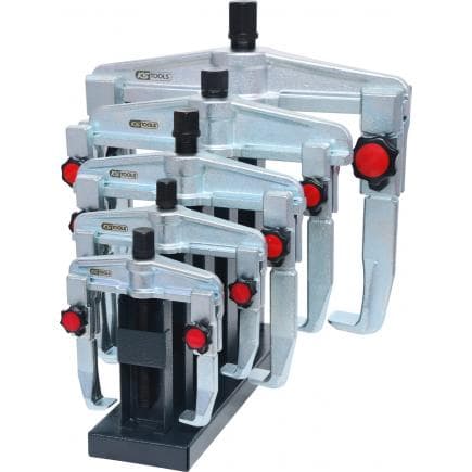 KS TOOLS 620.1850 - Présentoir d'extracteurs universels à deux griffes avec blocage, 2-armig (5 pcs)