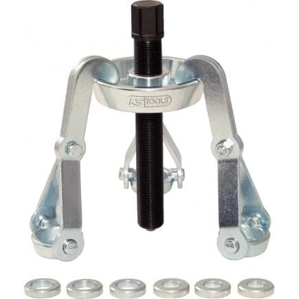 KS TOOLS 670.0013 - Jeu d'extracteur universel de moyeux de roues à 3 griffes (5 pcs)