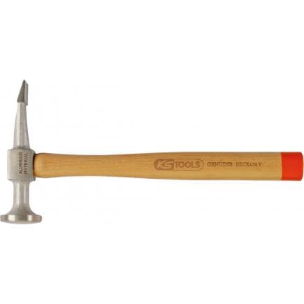 KS TOOLS 700.1490 - Marteau pour carrosserie en aluminium, tête bombée, ronde/pointe plate
