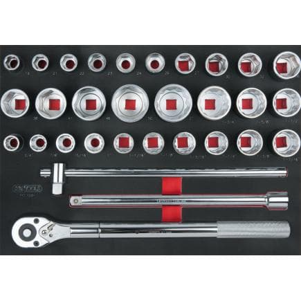 KS TOOLS 711.1031 - SCS Module de douilles, 3/4", modules système 1/1 (31 pcs)