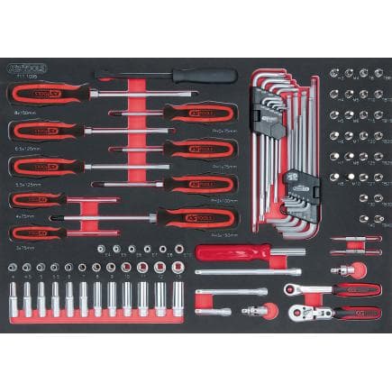 KS TOOLS 711.1095 - SCS 1/4" Module de douilles modules système 1/1 (95 pcs)