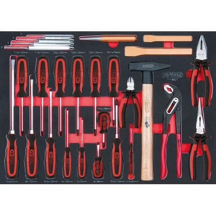 KS TOOLS 711.8027 - SCS Module de tournevis et de pinces, modules système 1/1 (27 pcs)
