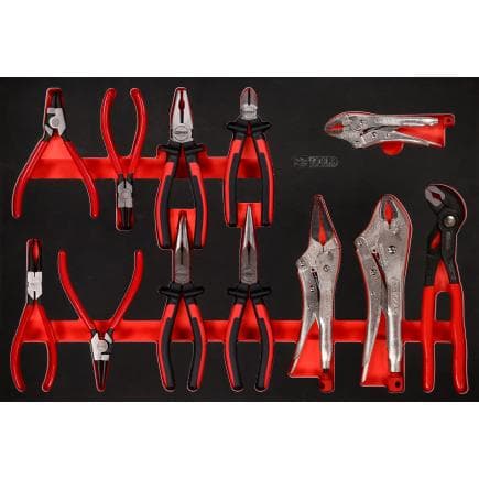 KS TOOLS 811.0012 - Jeu de pinces dans insert en mousse, 12 pcs