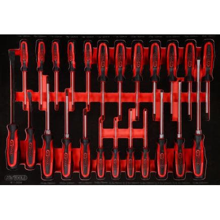 KS TOOLS 811.0024 - Jeu de tournevis dans insert en mousse (24 pcs)