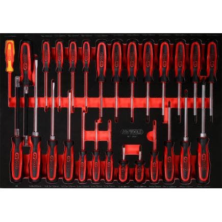 KS TOOLS 811.0027 - Jeu de tournevis dans insert en mousse (27 pcs)