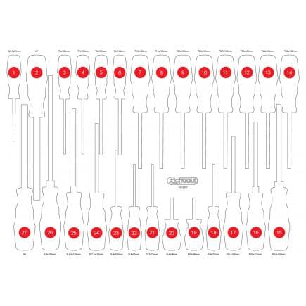 KS TOOLS 811.0027-97 - Insert en mousse vide pour 811.0027