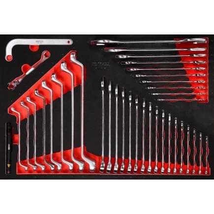 KS TOOLS 811.0038 - Jeu de clés à molette dans insert en mousse (38 pcs)