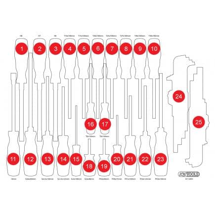 KS TOOLS 811.0041-97 - Insert en mousse pour le 811.0041