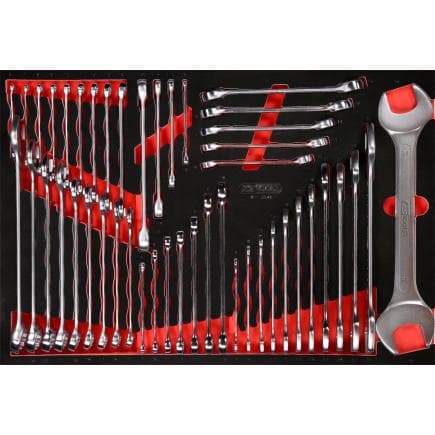 KS TOOLS 811.0046 - Jeu de clés à molette dans insert en mousse (46 pcs)