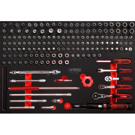 KS TOOLS 811.0169 - Jeu de clés à douille 1/4" dans insert en mousse (169 pcs)