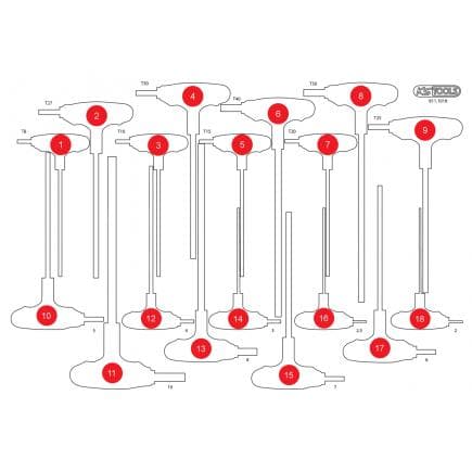 KS TOOLS 811.1018-97 - Insert en mousse vide pour 811.1018