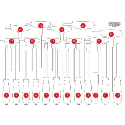 KS TOOLS 811.1022-97 - Insert en mousse vide pour 811.1022
