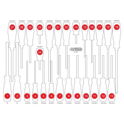 KS TOOLS 811.1027-97 - Insert en mousse vide pour 811.1027